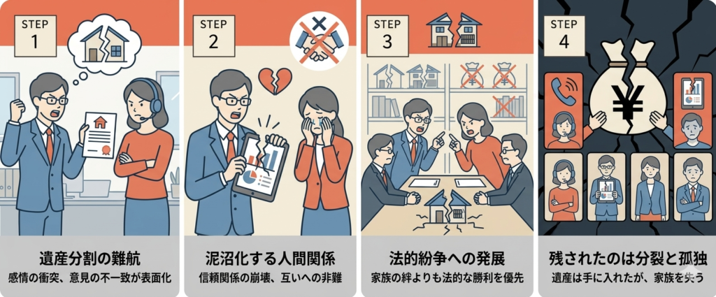 相続による人間関係の泥沼化