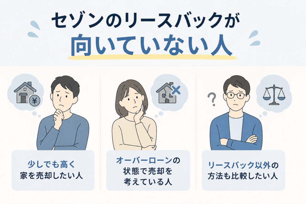 セゾンのリースバック向いてない人