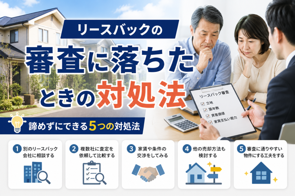 リースバックの審査に落ちたときの対処法